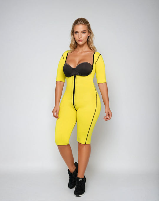 ENTERIZO NEOPRENO-414 -Negro / Amarillo